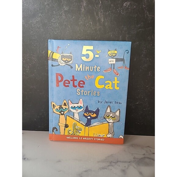 Pete the Cat: 5-Minute Pete the Cat Stories : 12 Groovy Stories in 1 Book by... - Picture 1 of 10